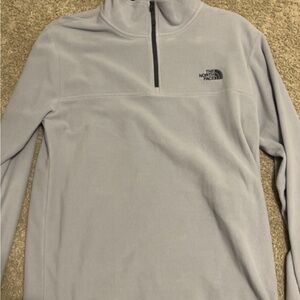 The North Face Light Gray Fleece Pullover